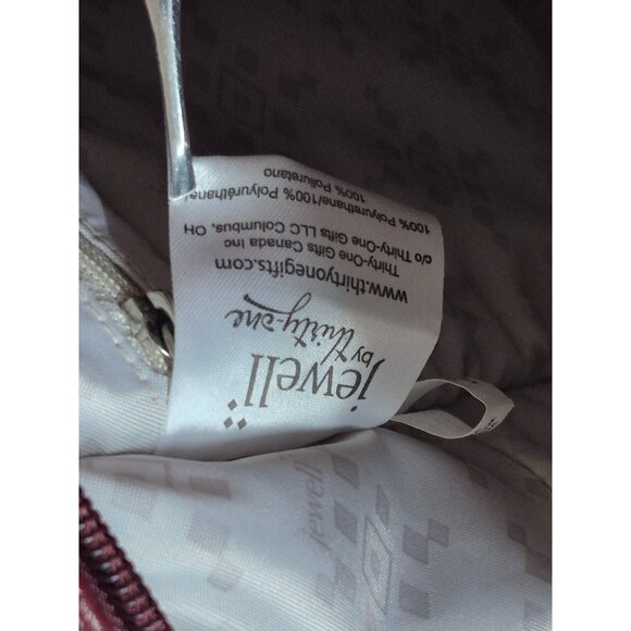 Jewel By Thirty-One Backpack Crushed Berry Maroon Pebble Finish Adjustable Strap - Picture 7 of 10